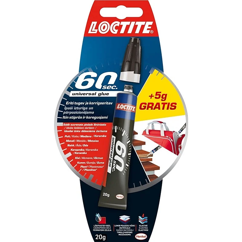 Līme universālā līme Loctite 60 sec. 20 g Līme universālā līme Loctite 60 sec. 20 g