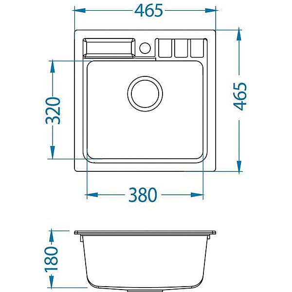 WASHBASIN WITH SIPHON (NIAGARA20 11 WHI