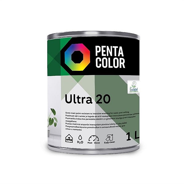 DISPERSION PAINT ULTRA 20 WHITE 1 L