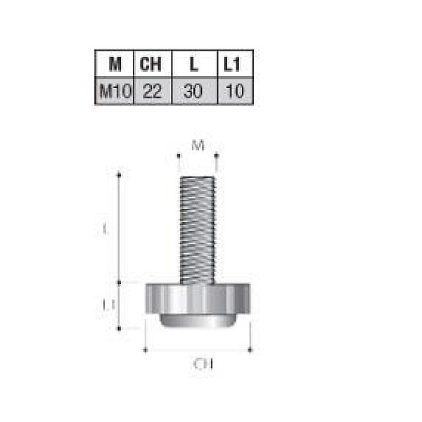 SUPPORT FURN M10X22 PI07 PNE 4PCS