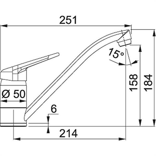 KITCHEN TAP NOVARA PLUS HP CHROME