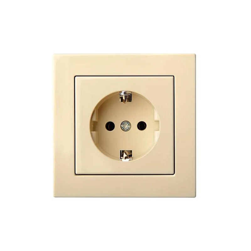 Kištukinis lizdas LIREGUS EPSILON. su įž.. smėlio spalvos Kištukinis lizdas LIREGUS EPSILON. su įž.. smėlio spalvos