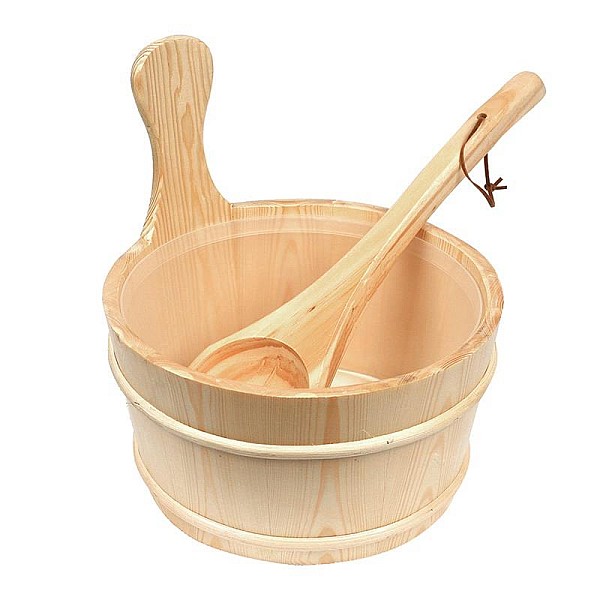 SAUNA BUCKET WITH LADLE (4 L)