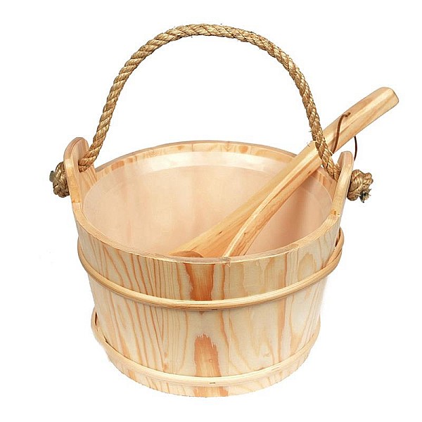 SAUNA BUCKET WITH LADLE (5 L)