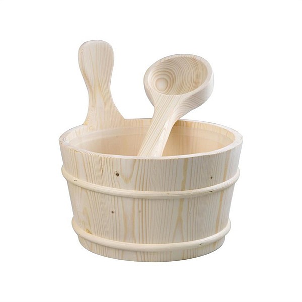 SAUNA BUCKET WITH LADLE (4 L)