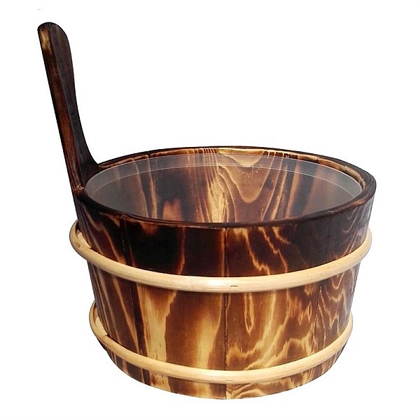 SAUNA BUCKET WITH LADLE (4 L)