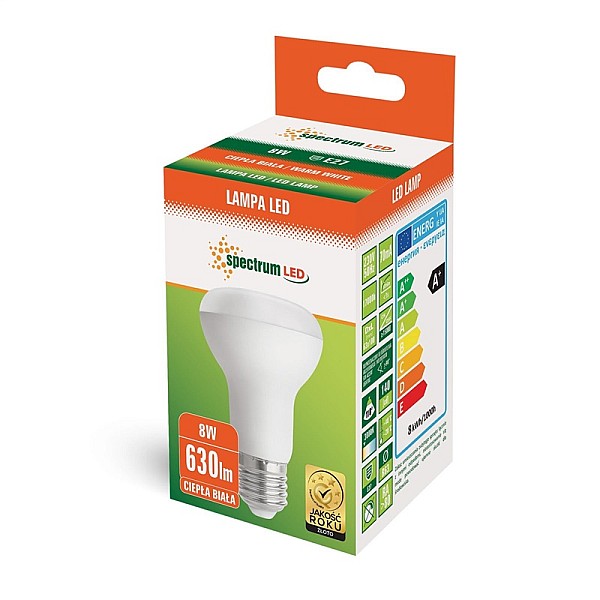 LED lemputė E27 R63 8W E27 3000K 710LM