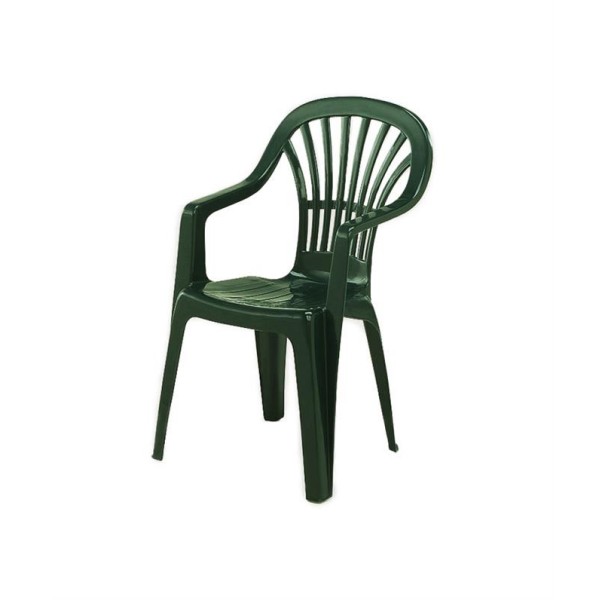 CHAIR PLASTIC SCILLA GREEN (132)