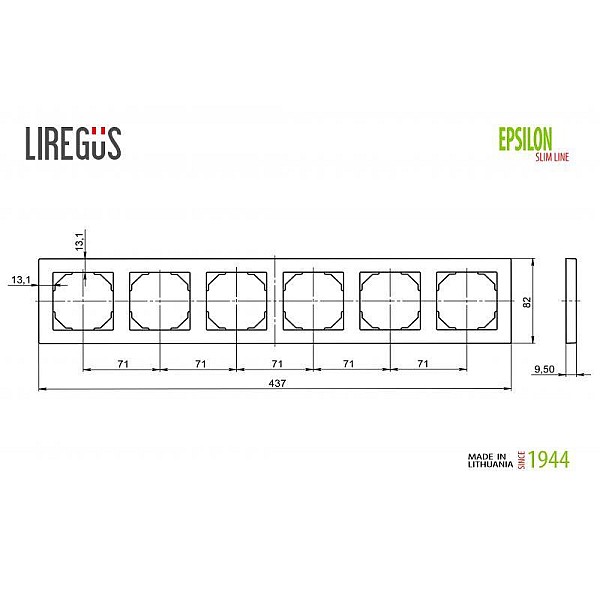 FRAME K14-145-06 6P SLIM WHITE EPS (5)