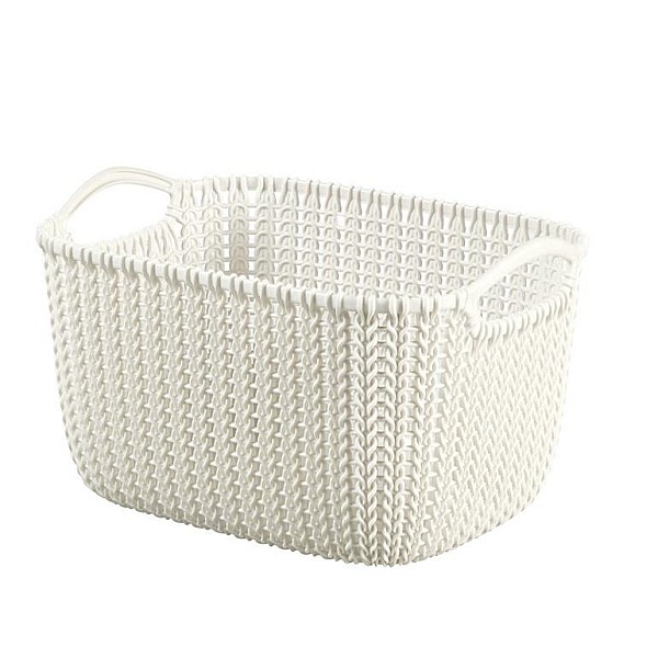 BASKET CURVER KNIT S OASIS WHITE