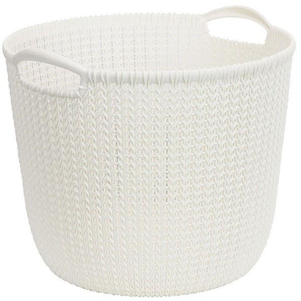 Curver Knit Round L White