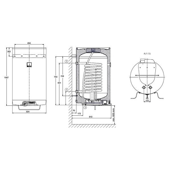 WATER HEATER OKC125