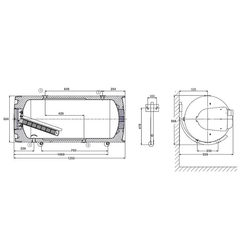 Kombinuotas vandens šildytuvas DRAŽICE OKCV 160.  148 l
