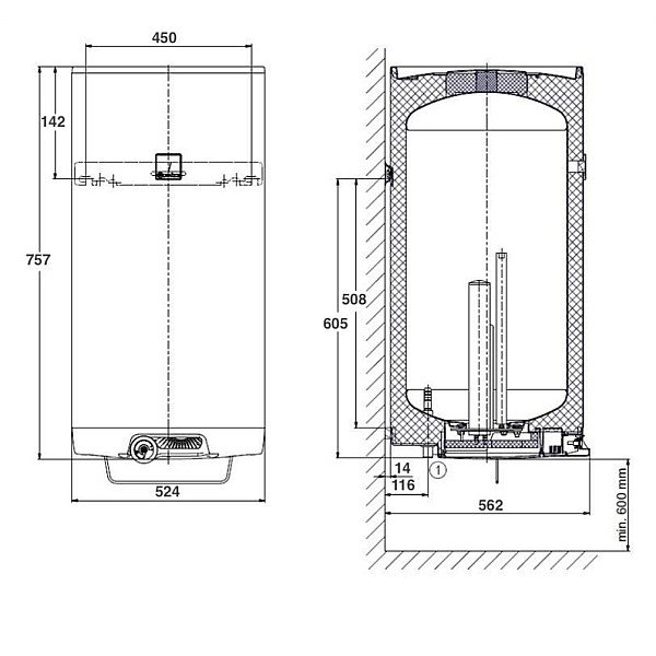 WATER HEATER OKCE80