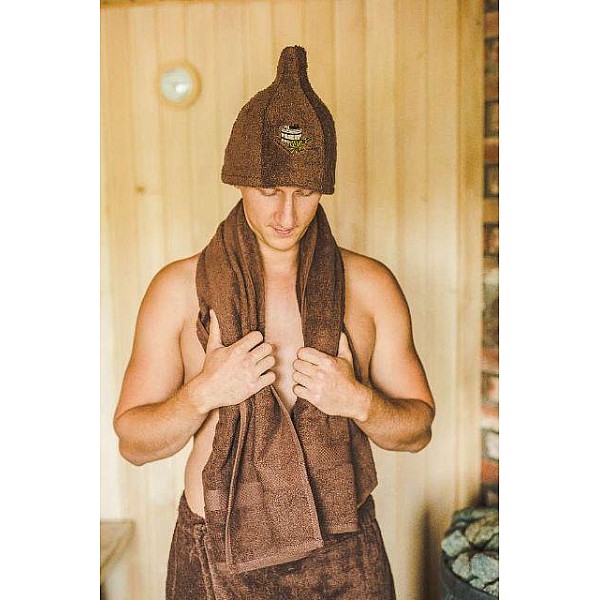 SAUNA HAT (BROWN COLOUR)