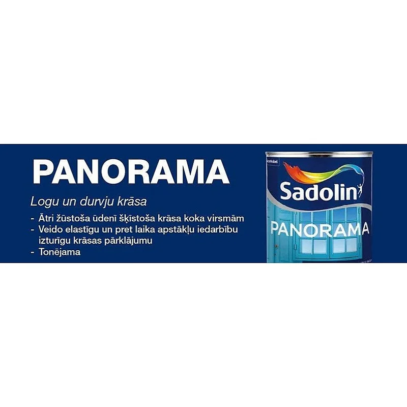 Langų ir durų dažai Sadolin Panorama. balti. 1 l