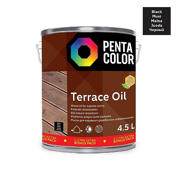 ALIEJUS TERASOMS SU TUNGU „TERRACE OIL“ (JUODAS; 3.5+1 L)