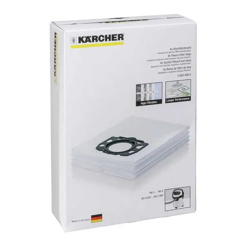 Dulkių siurblių maišeliai Karcher WD 4-6 MODEL 2.863-006.0