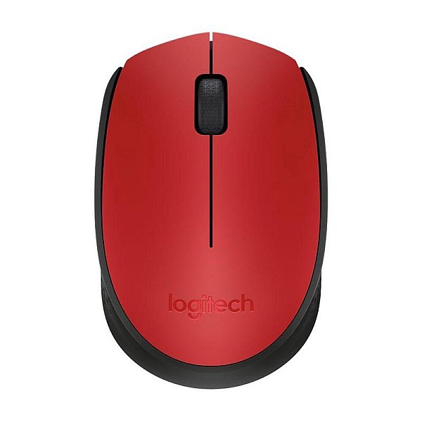 Belaidė kompiuterio pelė LOGITECH M171. raudona