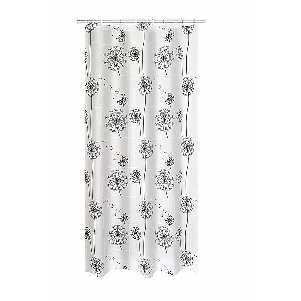 SHOWER CURTAINS MOONFLOWER WHITE 180 X