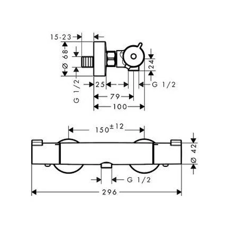 ECOSTAT 1001CL THERMOSTATIC SHOWER MIXER ECOSTAT 1001CL THERMOSTATIC SHOWER MIXER