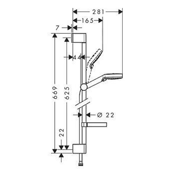 Dušo komplektas Hansgrohe Crometta 26553400