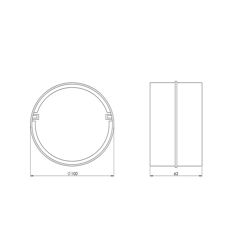 JOINT PLAST 100MM LÕÕTSTORUDELE VALGE