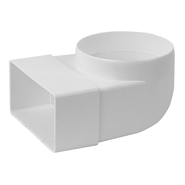 Ventiliacijos alkūnė EUROPLAST KLD 110 x 55mm D100 90°