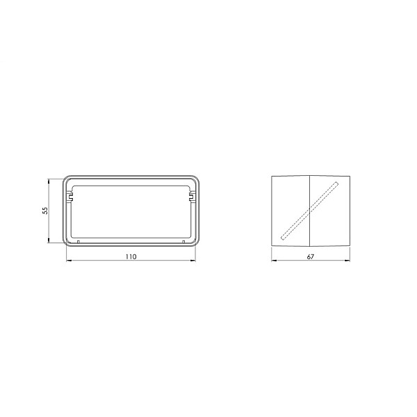 Vārsts Europlast. 110x55mm