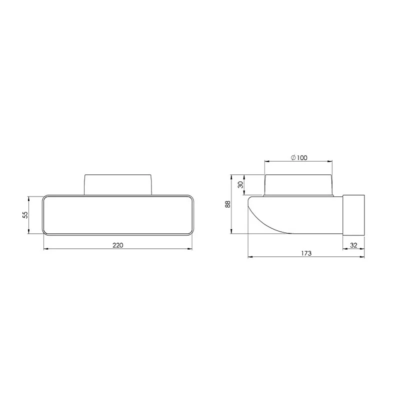 LĪKUMS PLASTMASAS KLD220X55MM/100MM (EUROPLAST) LĪKUMS PLASTMASAS KLD220X55MM/100MM (EUROPLAST)