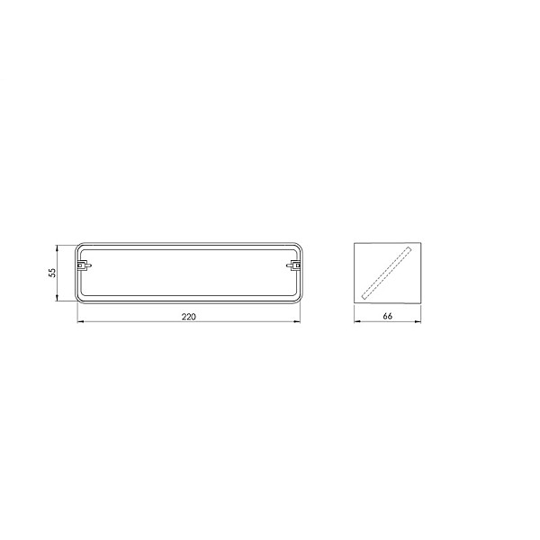 VENTILATION SLEEVE 220 X 55 MM