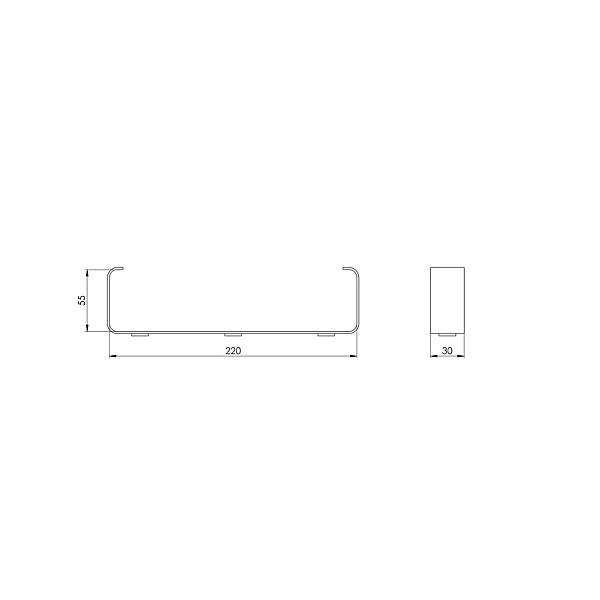 VENTILATION CHANNEL HOLDER (220X55 MM)(