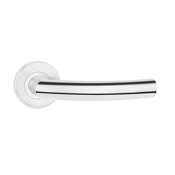 PROXIMA INOX DOOR HANDLE ON ROUND ROSET