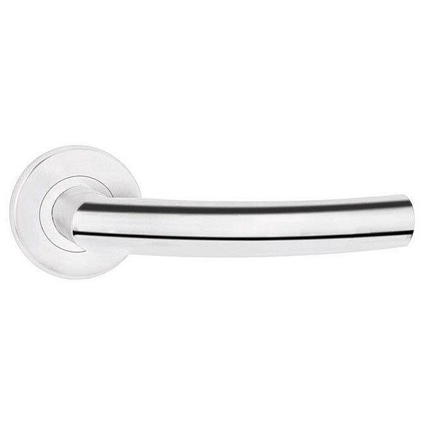 PROXIMA INOX DOOR HANDLE ON ROUND ROSET