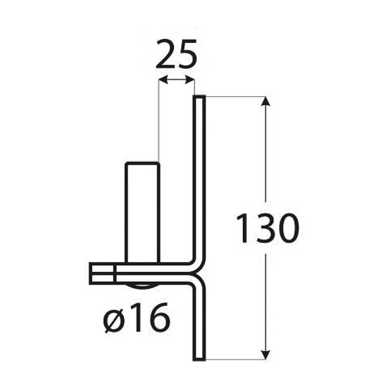 Vadzis durvīm Domax 83062. melna