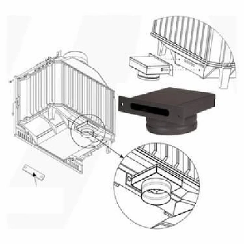 ADAPTOR AIR INTAKE CDP SYSTEM STEEL