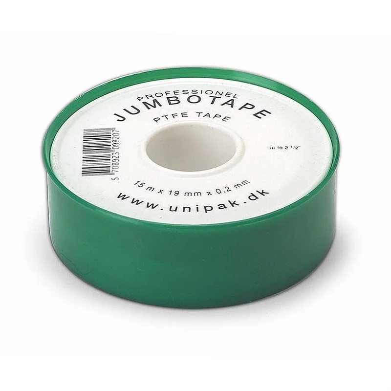 LENTA TEFLONA JUMBOTAPE 15MX19X0.2MM0.6G (UNIPAK) LENTA TEFLONA JUMBOTAPE 15MX19X0.2MM0.6G (UNIPAK)