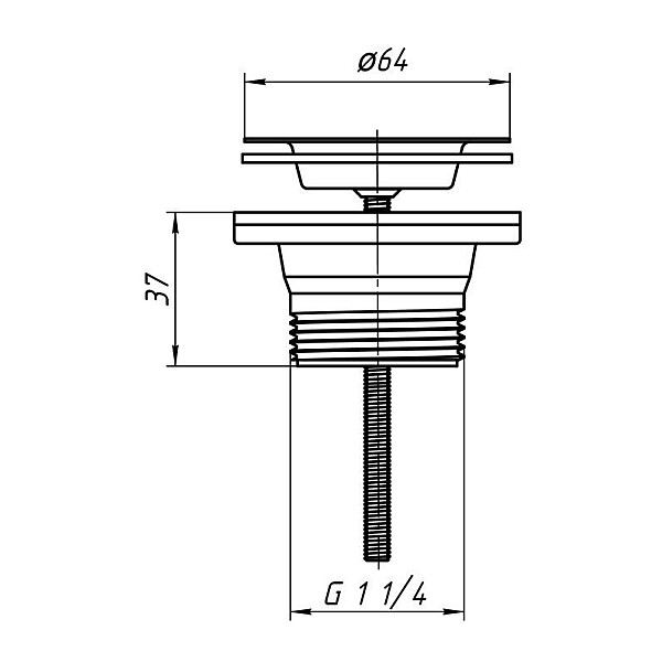 SIPHON VALVE 64MM M170 (XA-01)