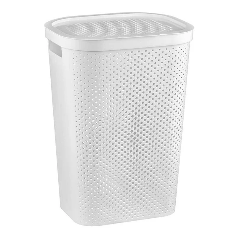 DĖŽĖ SKALBINIŲ INFINITY 59L 231007 BALTA