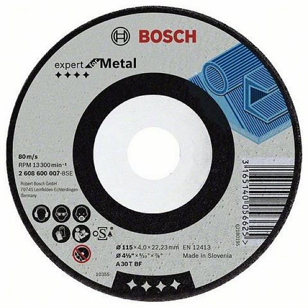 GRINDING DISC METAL 125X22.2MM BOSCH