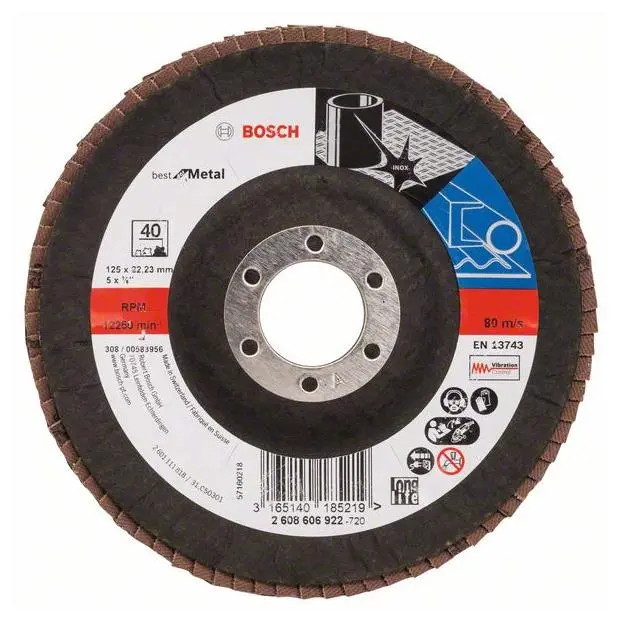 DISKS SLĪPĒJAMAIS SMILŠPAPĪRA 125XK40