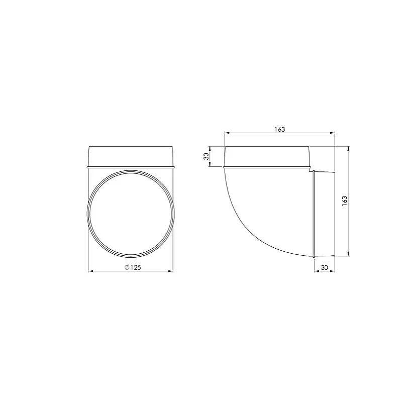 LĪKUMS D125MM 90 GRĀDI (EUROPLAST) LĪKUMS D125MM 90 GRĀDI (EUROPLAST)