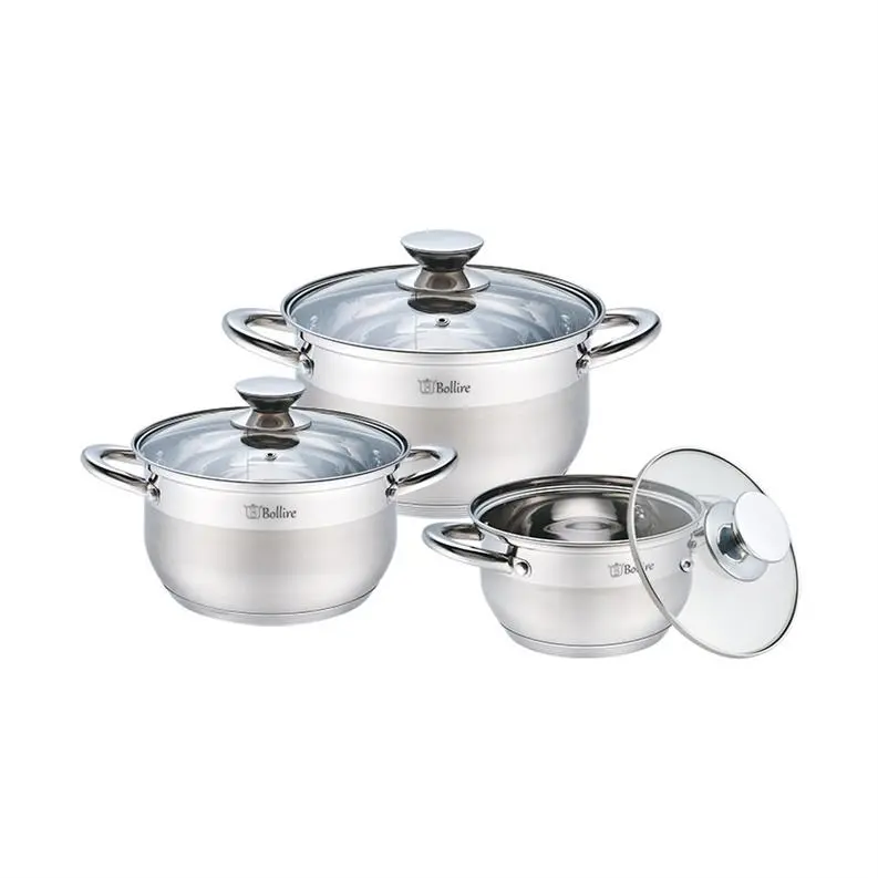 6 PCS COOKWARE SET BR-4001 S/S