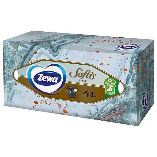 Servetėlės Zewa Softis Box. 80 vnt