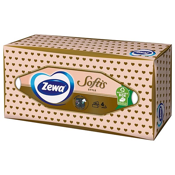 Servetėlės Zewa Softis Box. 80 vnt