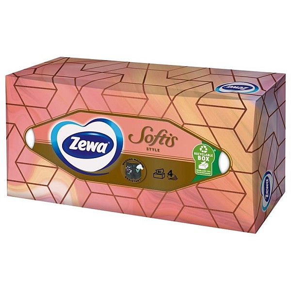 SALVETES ZEWA SOFTIS BOX 80PC