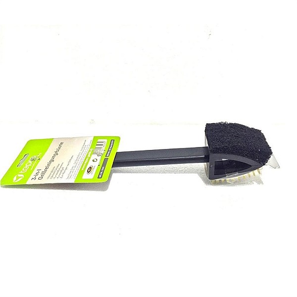 GRILL BRUSH CELLO 3 IN 1 WITH HANDLE