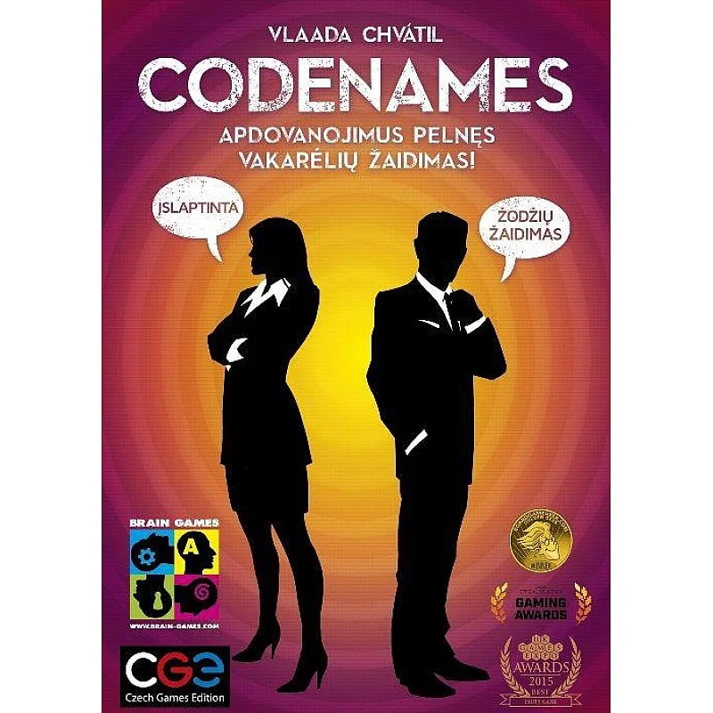 Stalo žaidimas CODENAMES. LT