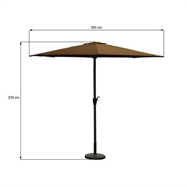 Sodo skėtis DOMOLETTI SIMPLE SSAP-010. Ø 300 cm. 230 cm