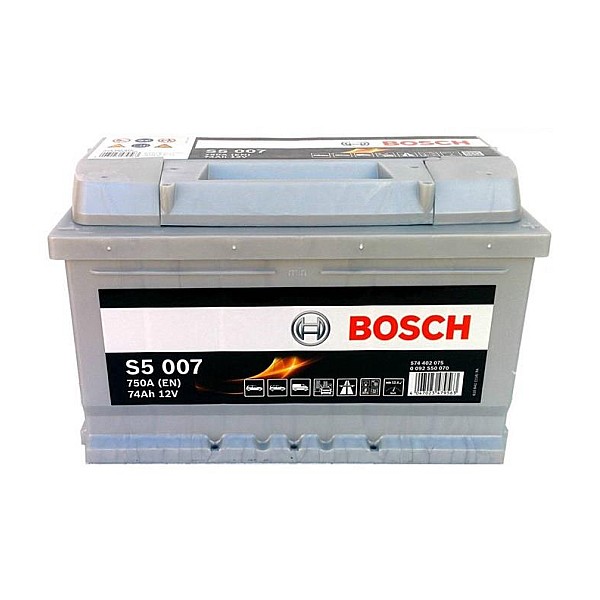 Akumuliatorius Bosch S5. 74 Ah. 750 A. 12 V